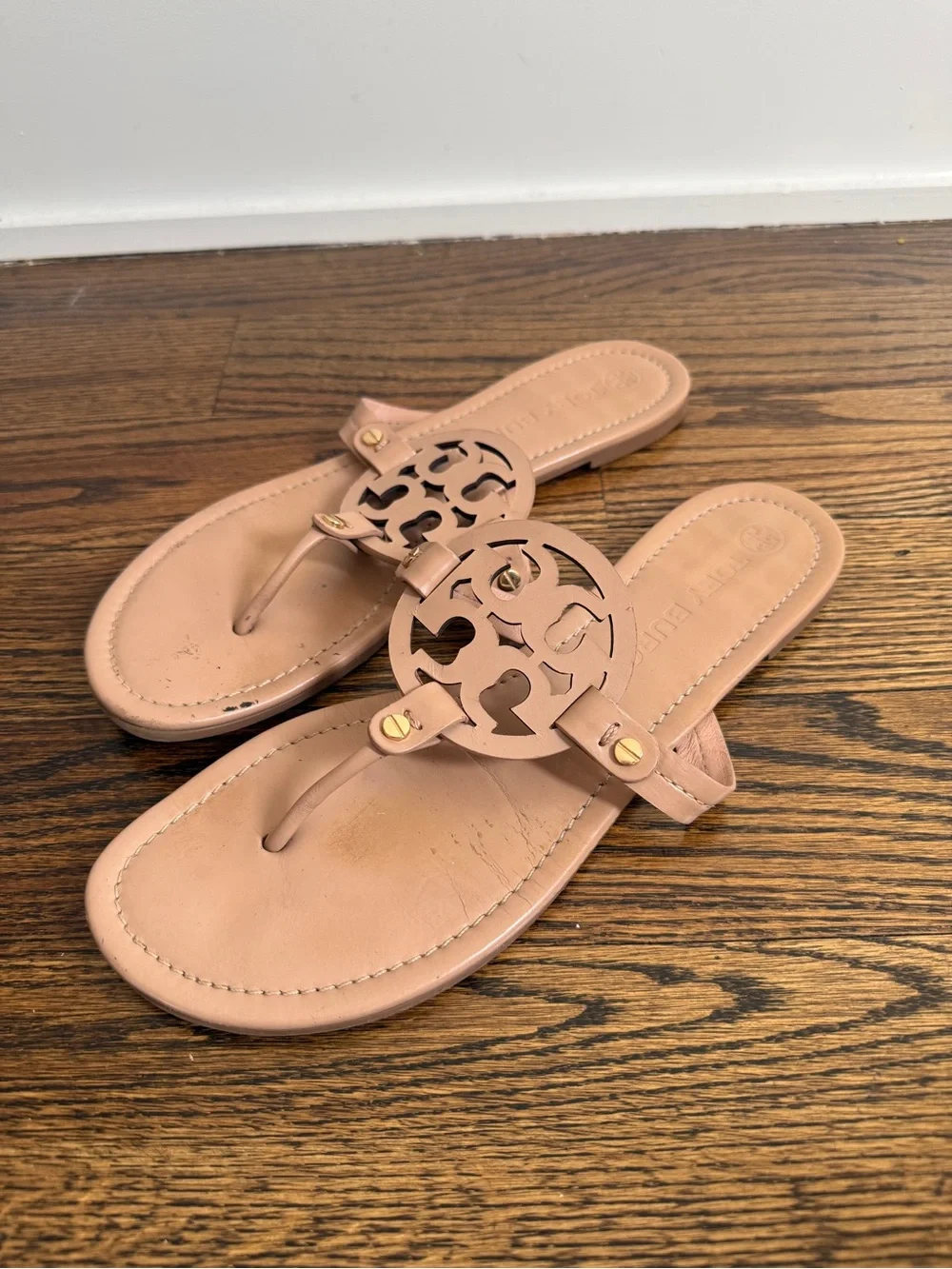 Tory Burch Miller Sandal in Nude Sz 11